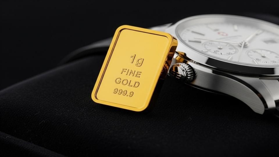 Lingot 1 g ou montre personnalis&eacute;e